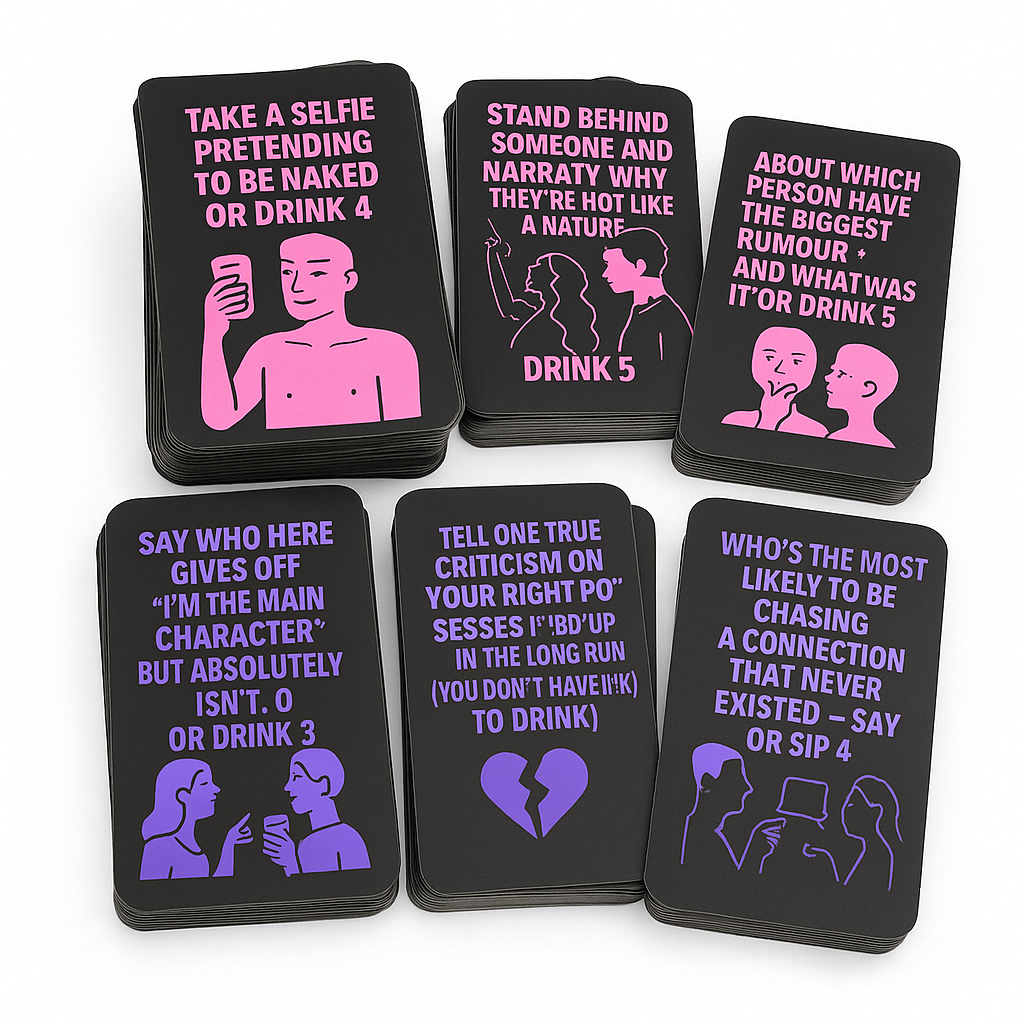 Simp or Sip - Adult Card Game 200 Toxic Cards