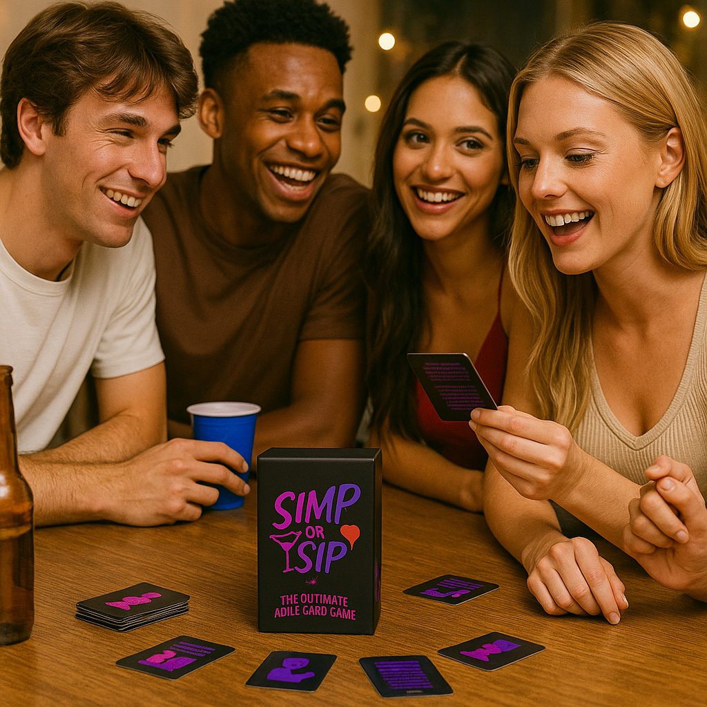 Simp or Sip - Adult Card Game 200 Toxic Cards