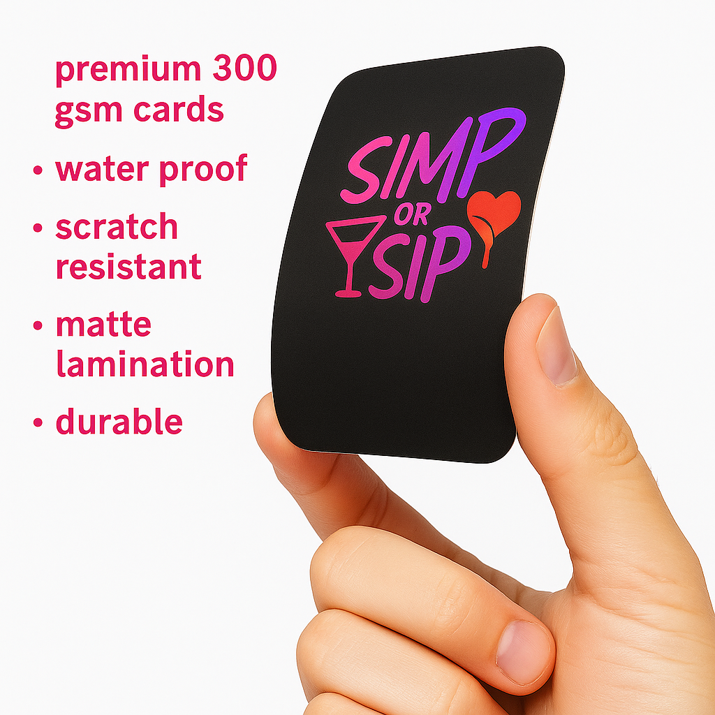 Simp or Sip - Adult Card Game 200 Toxic Cards