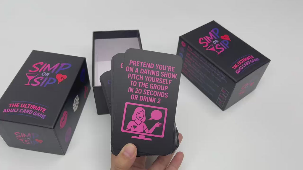 Simp or Sip - Adult Card Game 200 Toxic Cards